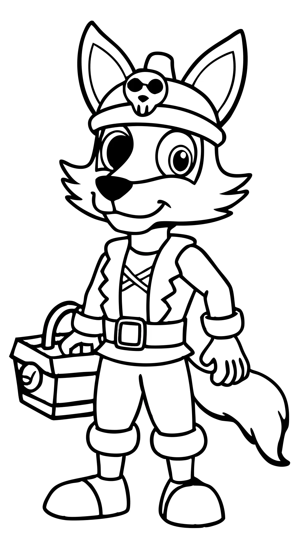 coloriage foxy fnaf